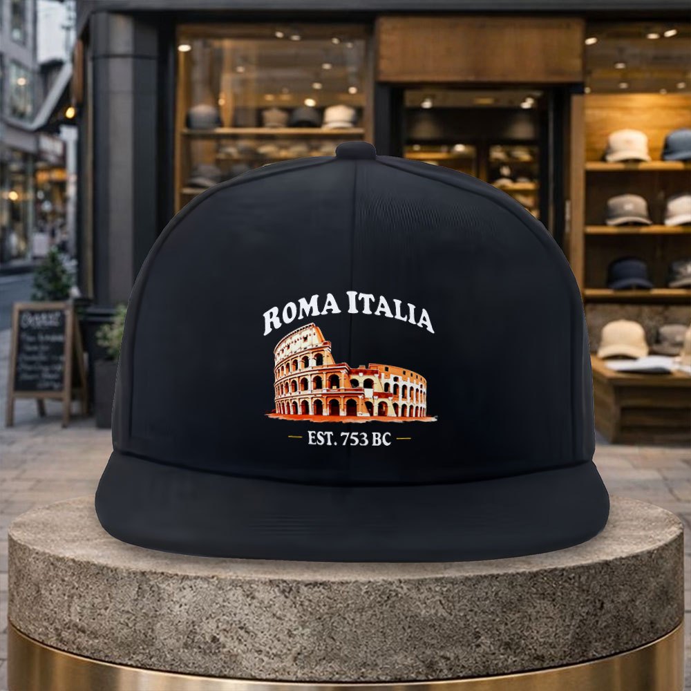 Street Fashion Roma - Roma Italia Colosseum Baseball Cap Poly-Fiber