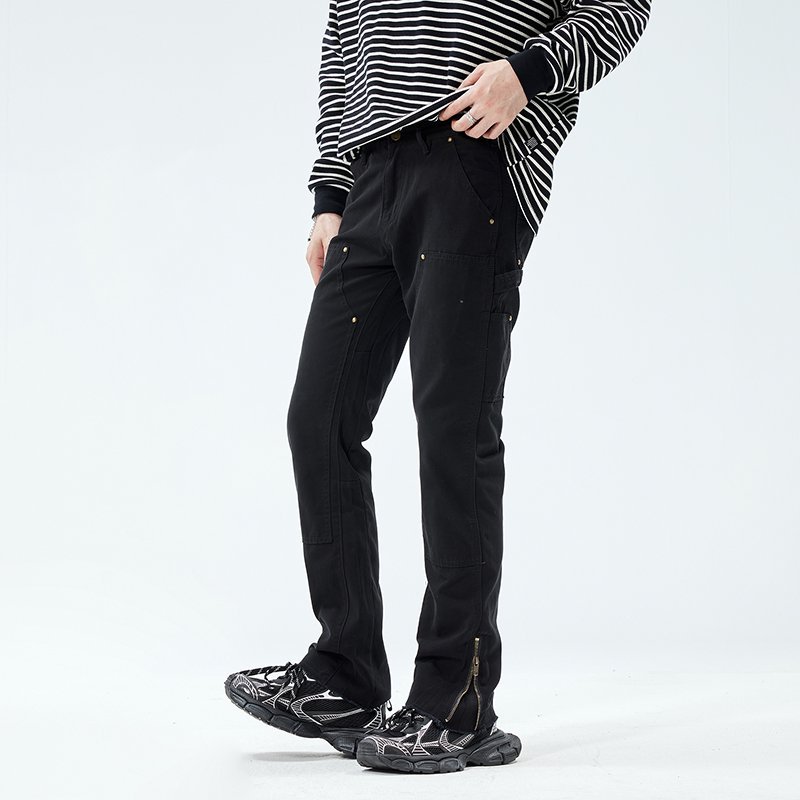 Street Fashion Vibes - High Street Zipper Cargo Pants Men