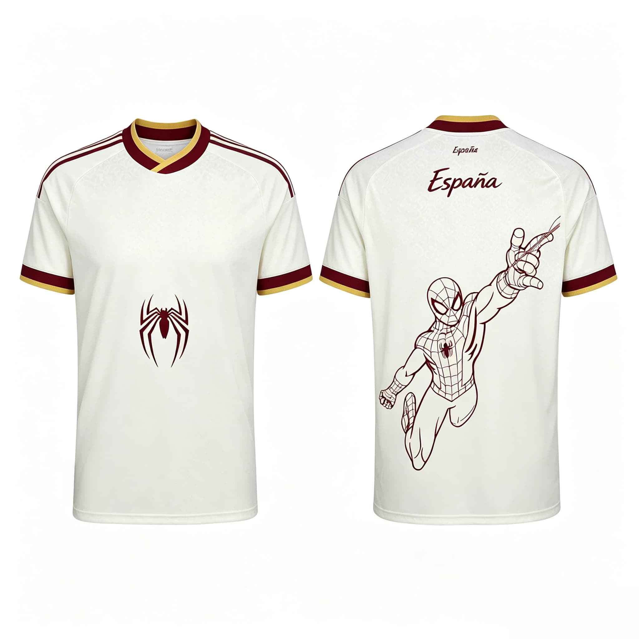 Street Fashion In Spain - New Spain Men Women Soccer Jersey