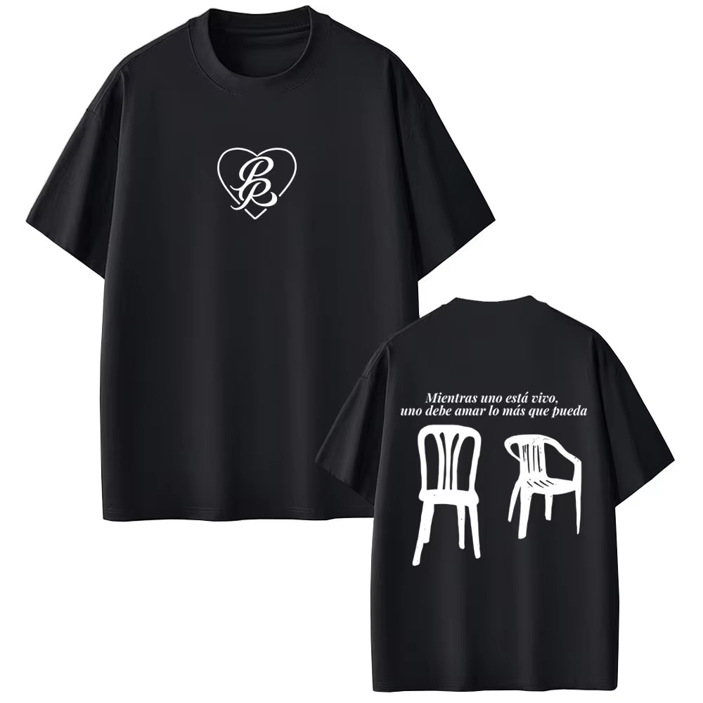 Foto Street Fashion - 2026 Best-selling Rapper Bad Bunny T-shirt