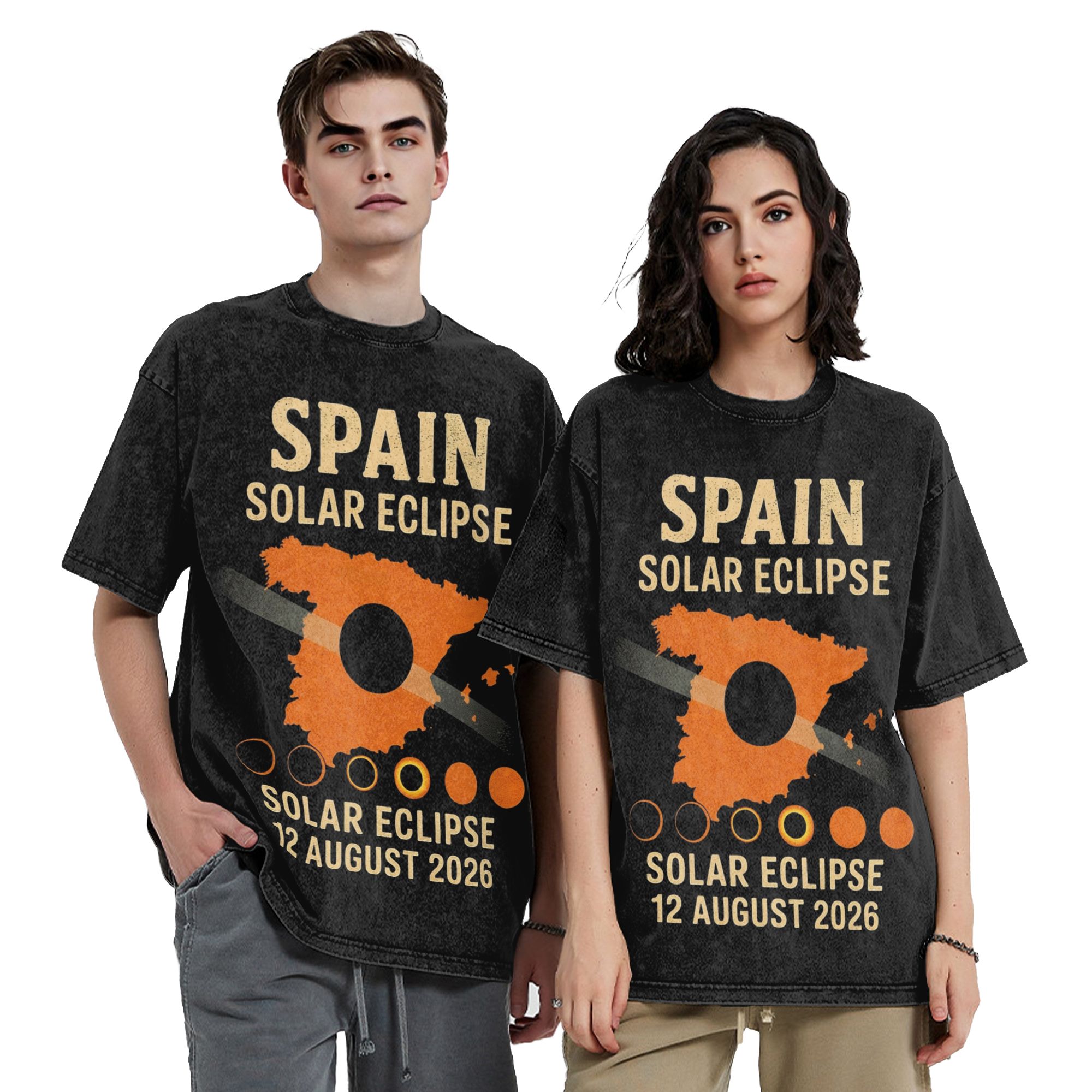 Street Fashion In Spain - Spain Total Solar Eclipse 2026 Washed