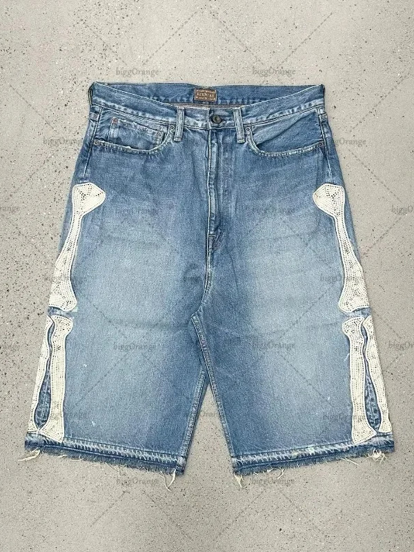Street Fashion Harajuku - Deeptown Y2k Vintage Harajuku Denim Shorts