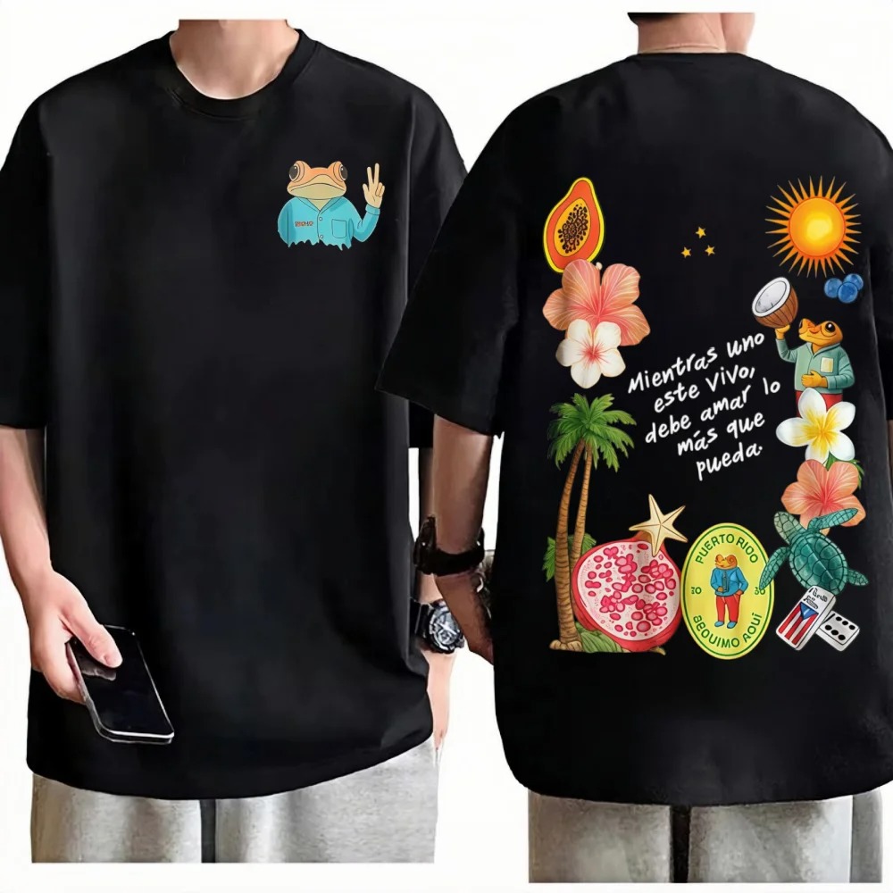 Foto Street Fashion - Summer Fashion Vintage Rapper Bad Bunny