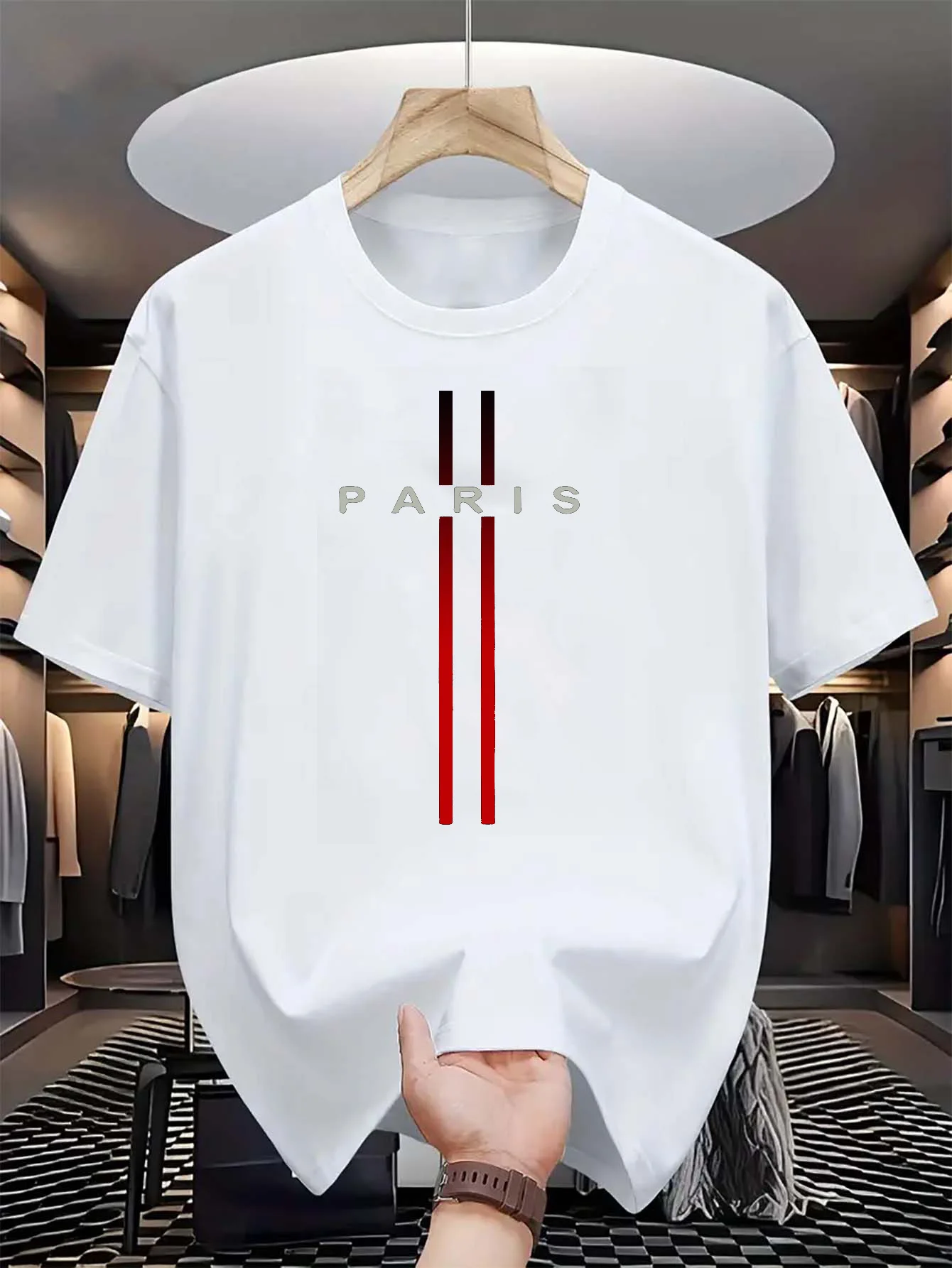 Street Fashion Paris - Men's 100% pure cotton summer casual