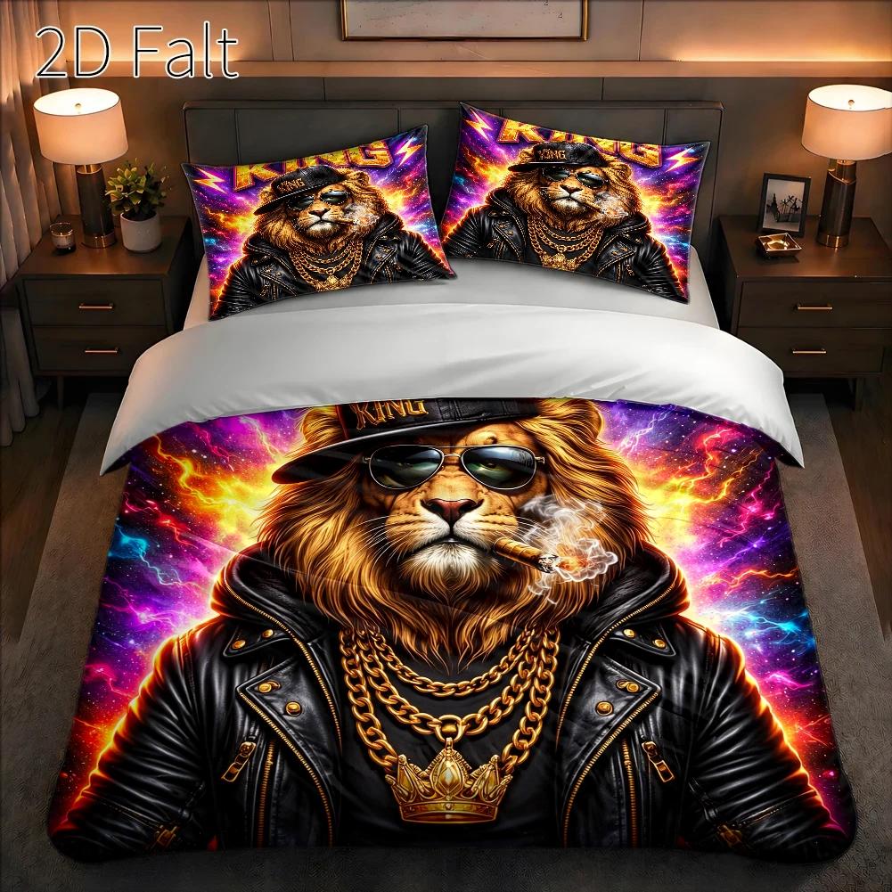 Street Fashion Roma - 3-Piece Quilt Cover Set, 1 Quilt