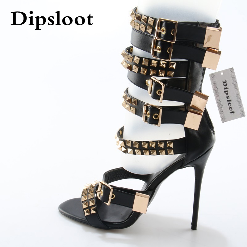 Street Fashion Roma - Summer Fashion Golden Rivet Leather Straps