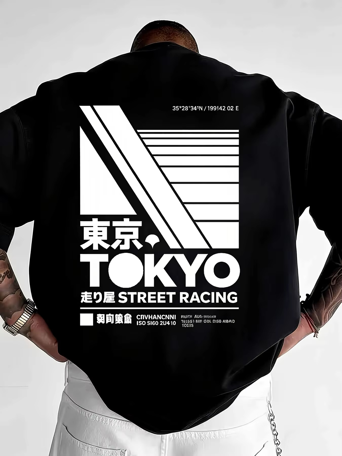 Street Fashion In Tokyo - Japanese Tokyo Street StylePrint Tee Y2K