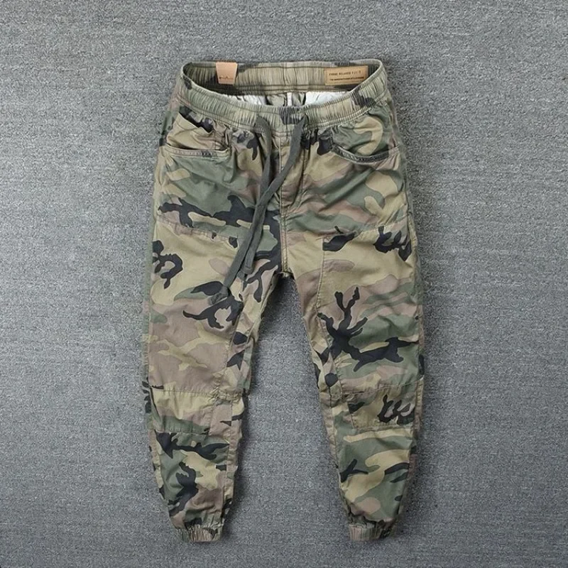 Street Fashion Harajuku - Male Trousers Camouflage Regular Fit Hiking