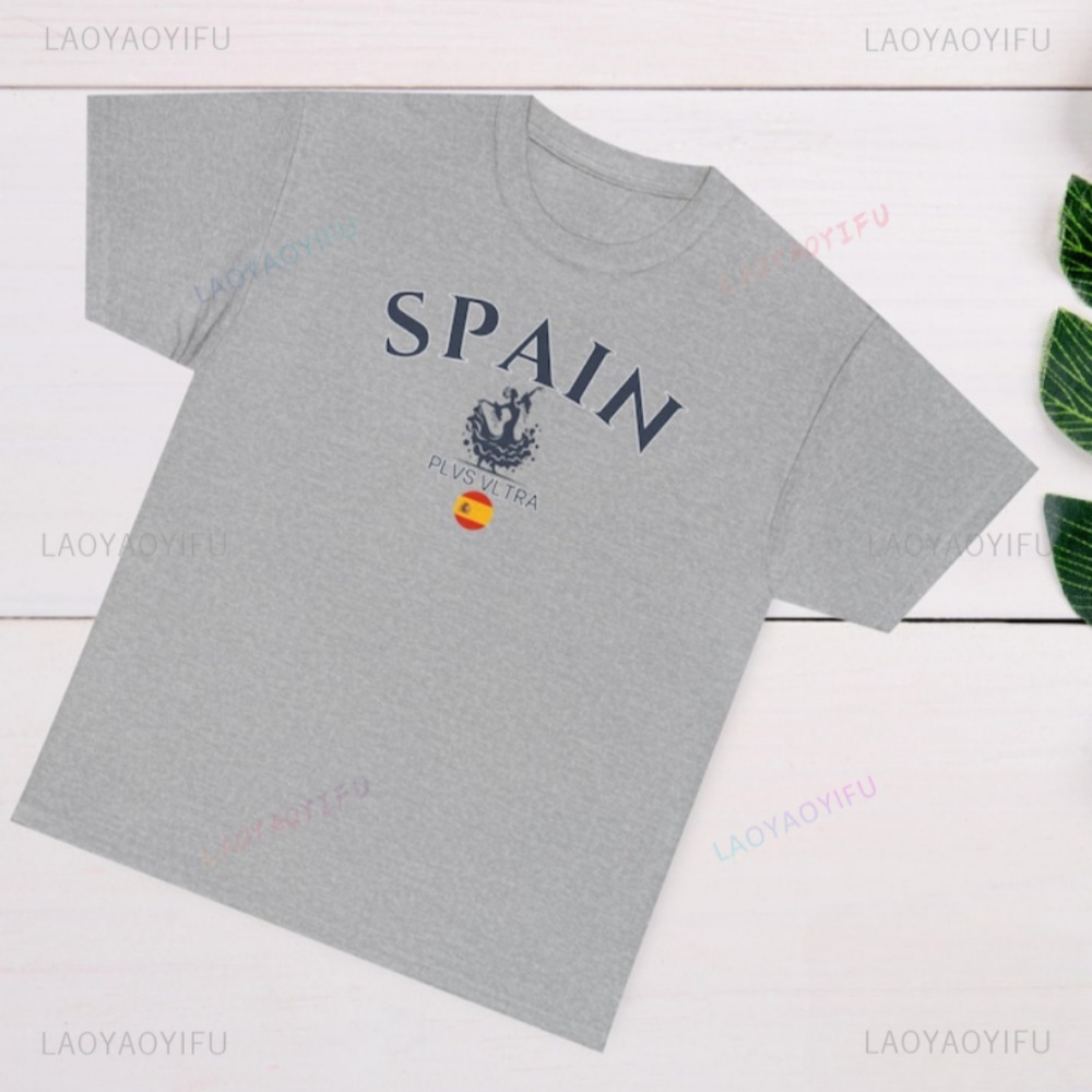 Spain Flag Graphic Printed T-s - Street Fashion In Spain review and price