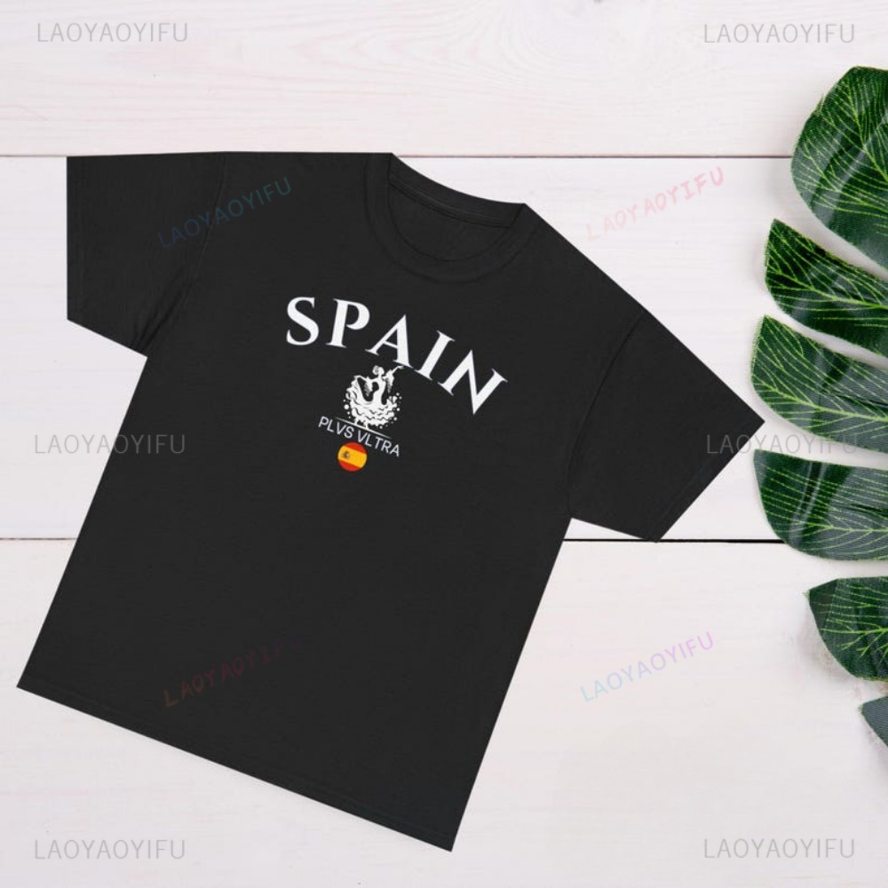Spain Flag Graphic Printed T-s - Street Fashion In Spain review and price