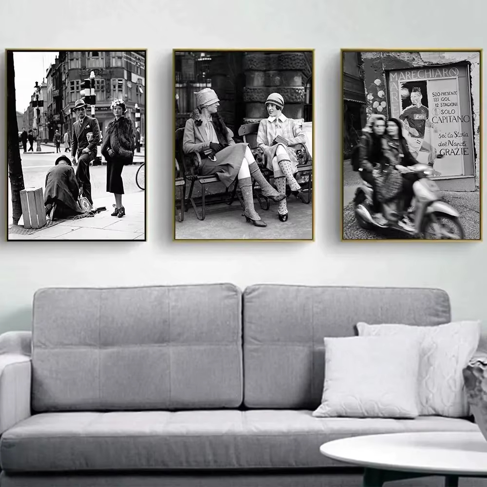 Fashion Black And White Vintag - Street Fashion Paris review and price