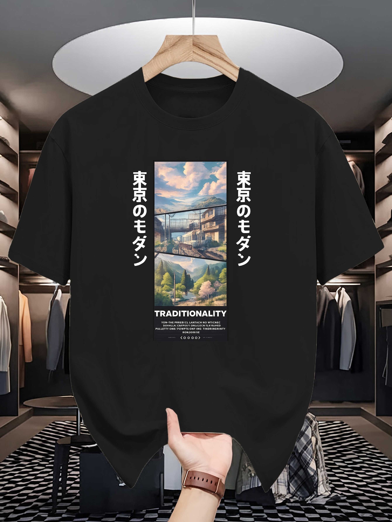 Men Soft Cotton Tee Tokyo Japa - Street Fashion In Tokyo review and price