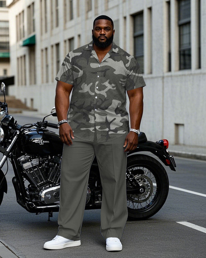 S-9XL Plus Size Men's Geometri - Camo Pattern Set review and price