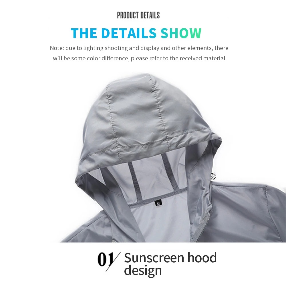 Men's Hooded Sun Protection Ja - Reflective Jacket Running review and price