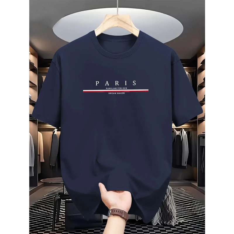 Men's 100% pure cotton summer  - Street Fashion Paris review and price