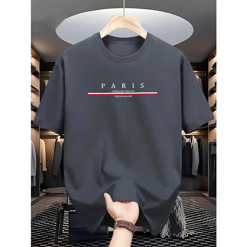 Men's 100% pure cotton summer  - Street Fashion Paris review and price