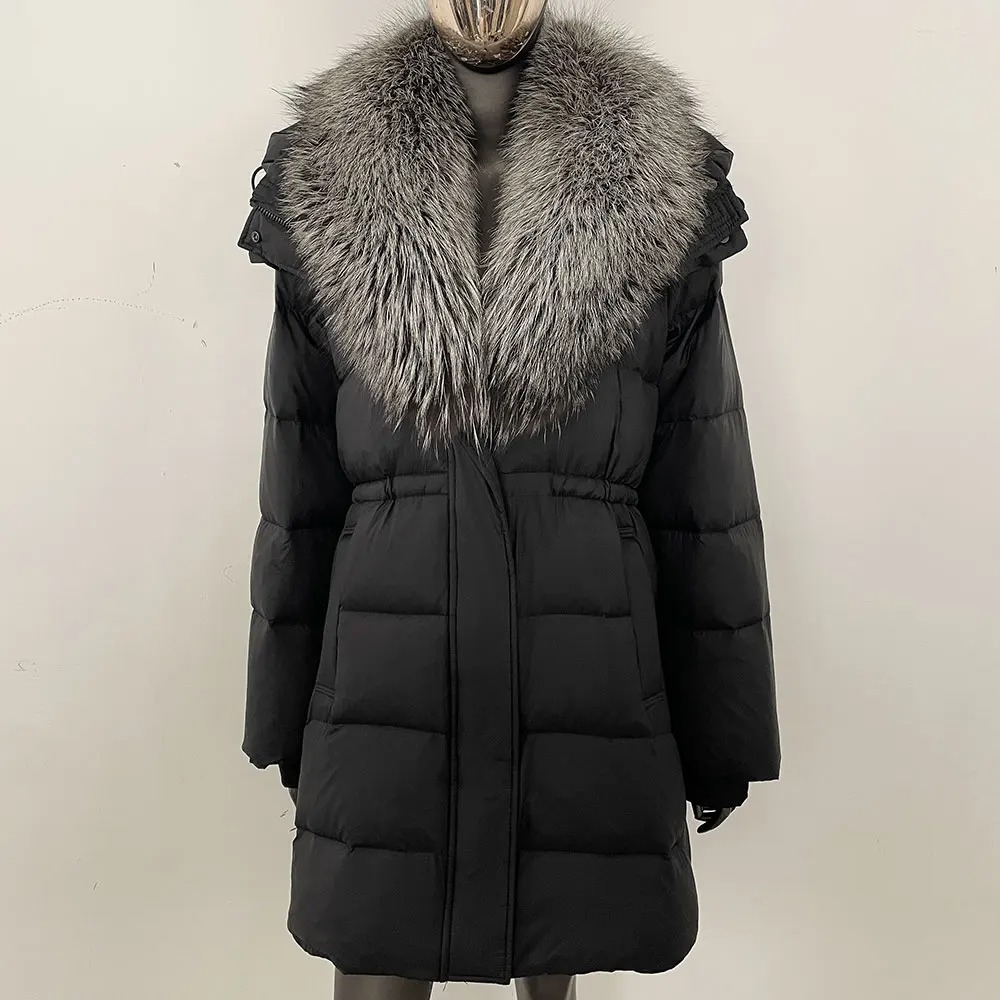 Real Fur Jacket Fashion Hooded - Street Fashion Official review and price
