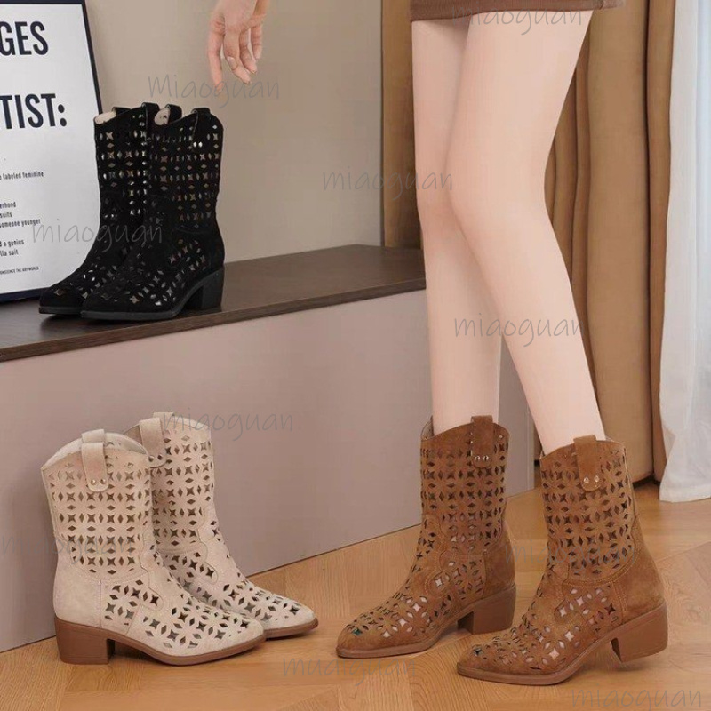 Mid Heels Hollow Out Women's C - Street Fashion Roma review and price