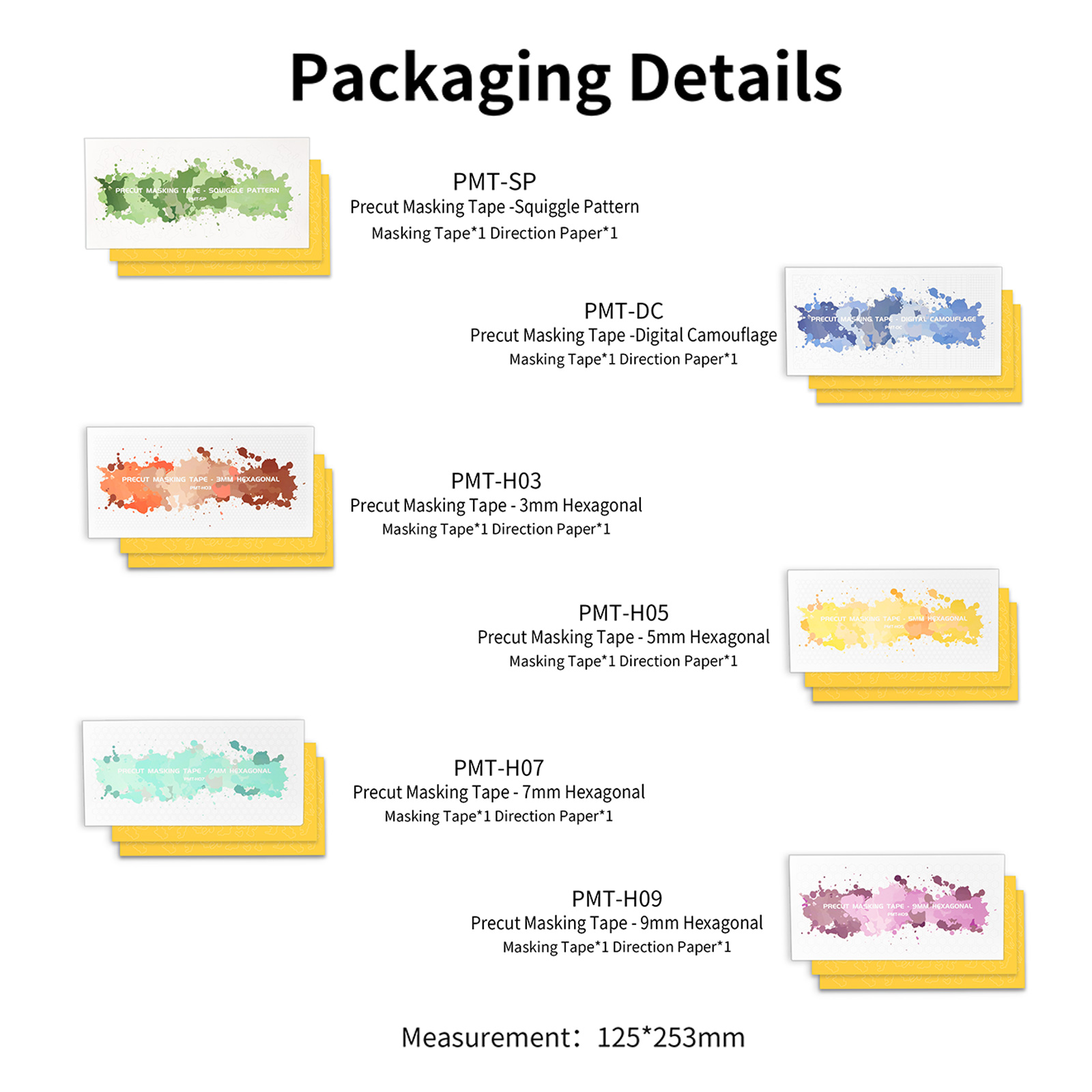 DSPIAE Precut Masking Tape PMT - Camo Pattern Set review and price
