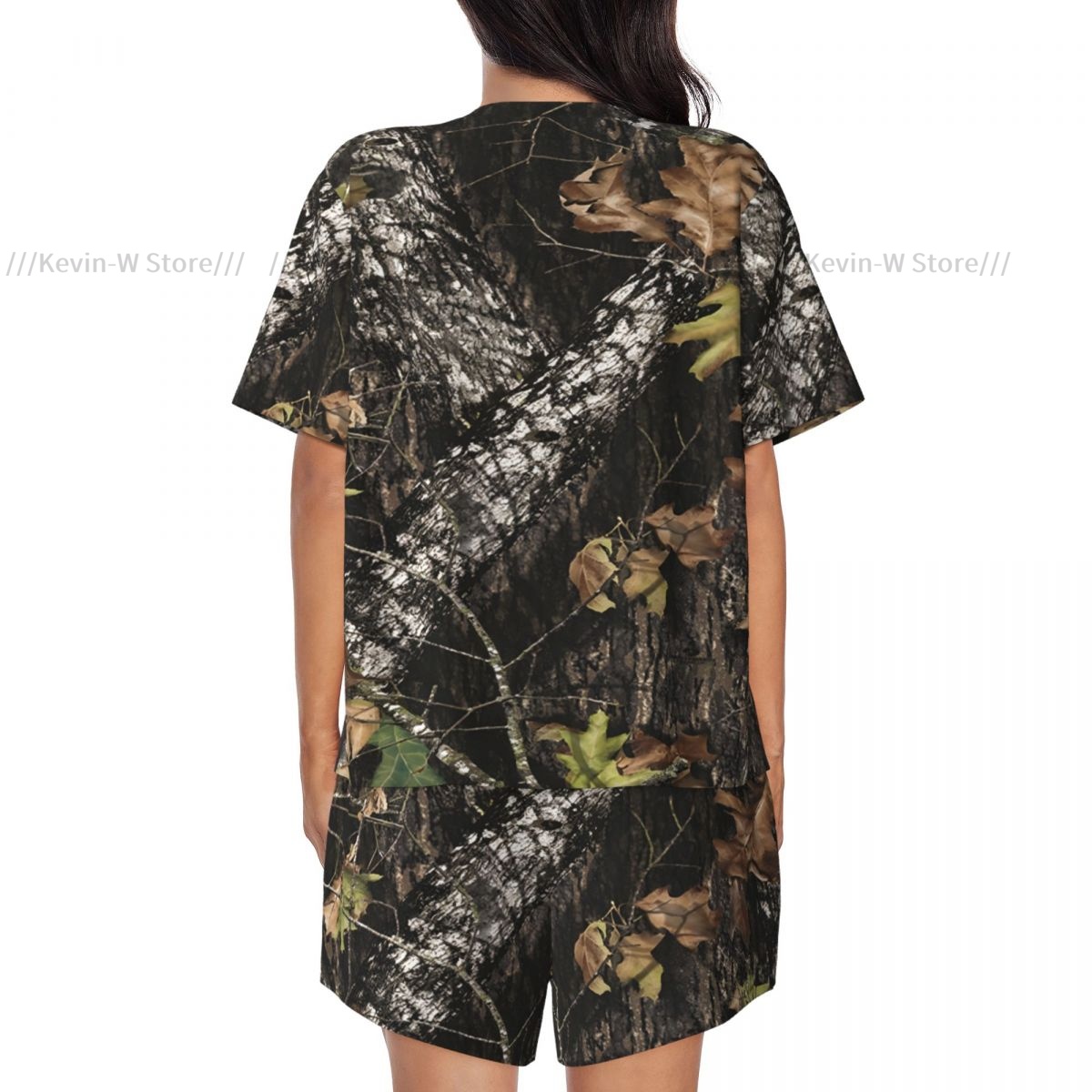Two piece women's pajama round - Camo Pattern Set review and price