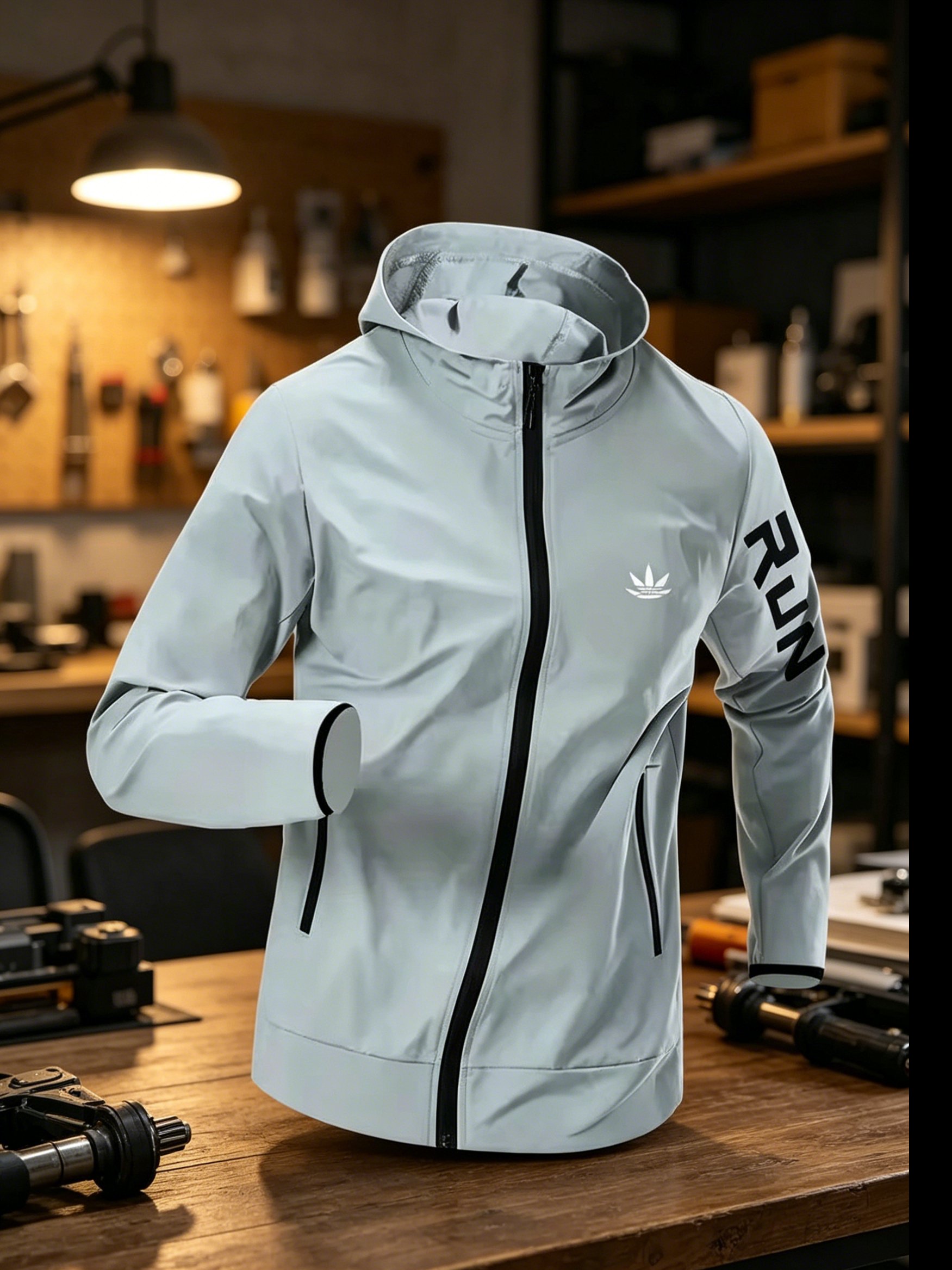 Mens Run Hooded Windbreaker Ja - Reflective Jacket Running review and price