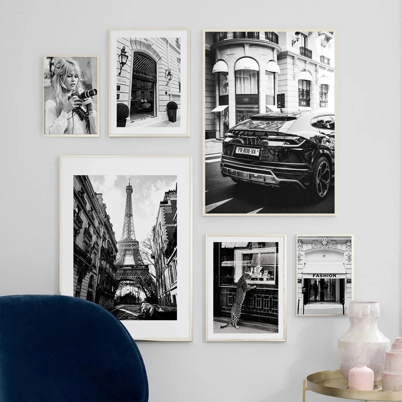 Fashionable Black and White Po - Street Fashion Paris review and price
