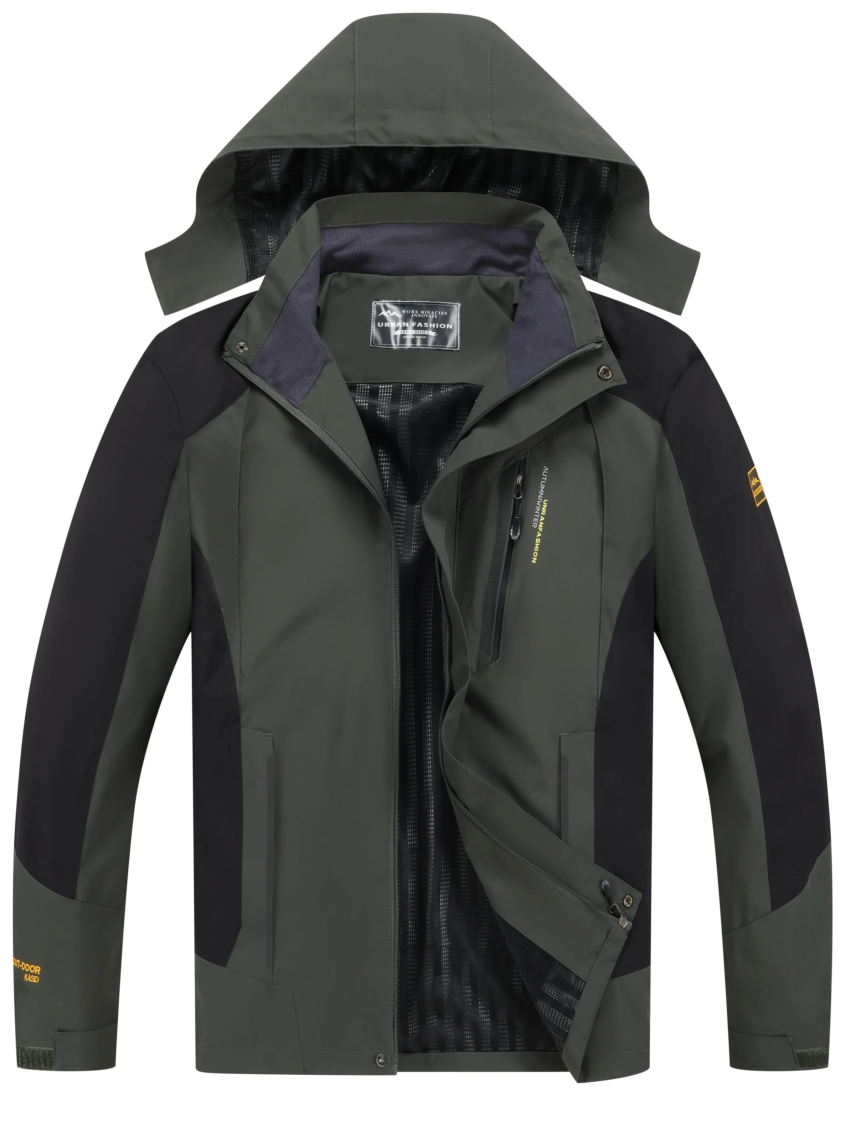 Men's Waterproof Hiking Jacket - Reflective Jacket Running review and price