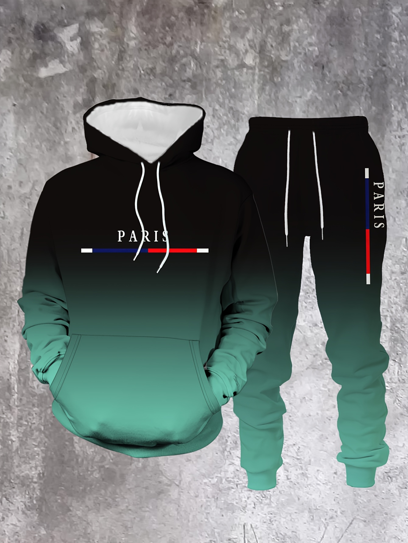 Gradient Color Paris Tracksuit - Street Fashion Paris review and price