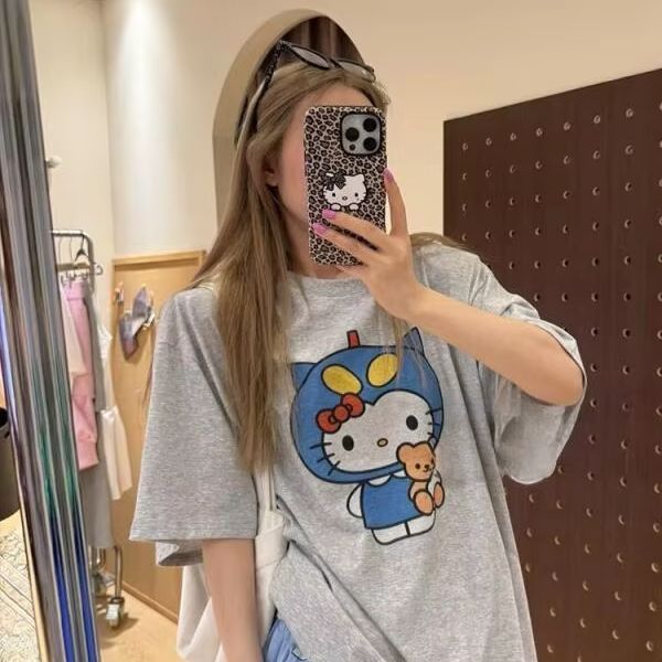 Short Sleeved Hello Kitty Prin - Street For Fashion review and price