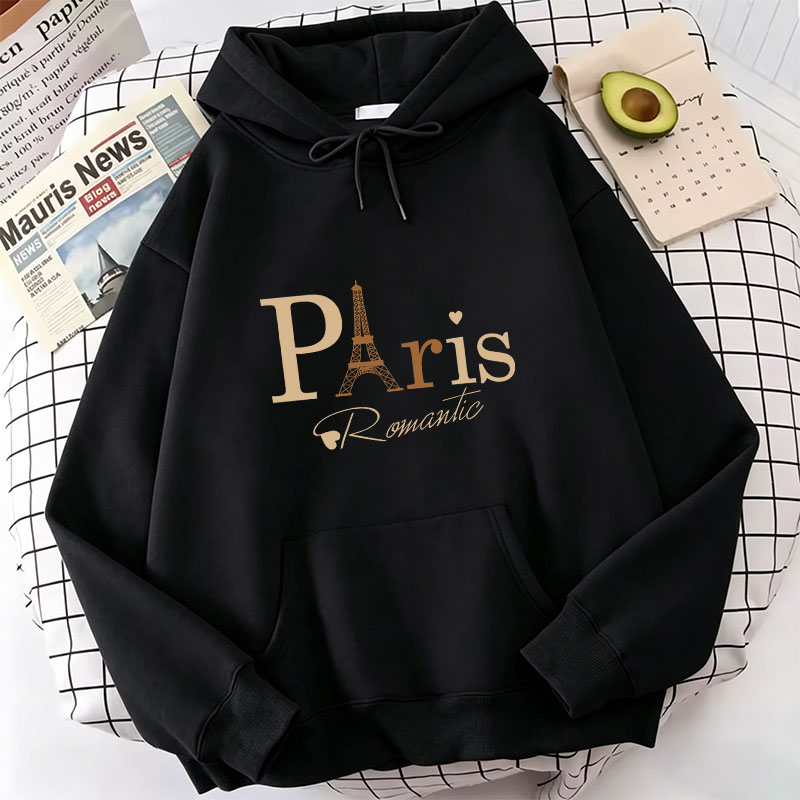Fashion Paris Letter Print Hoo - Street Fashion Paris review and price