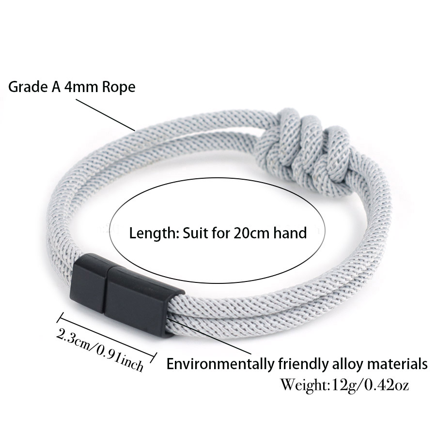 Stylish Men Rope Bracelet High - Street Fashion Milan review and price