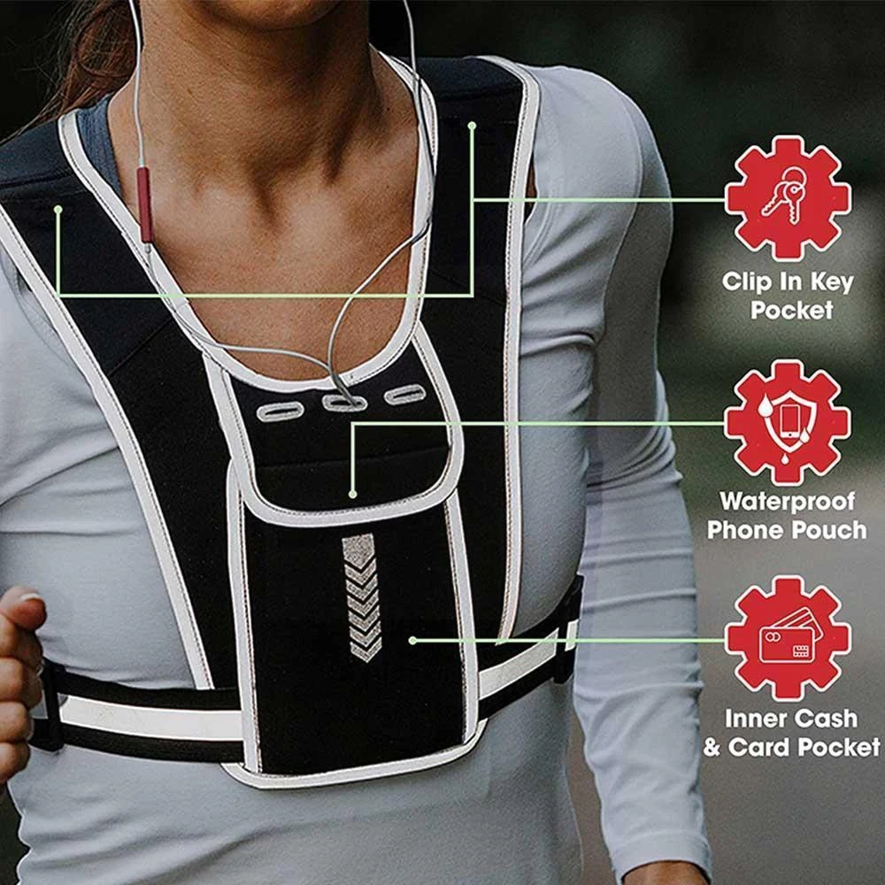 Running Vest Phone Holder for  - Reflective Jacket Running review and price
