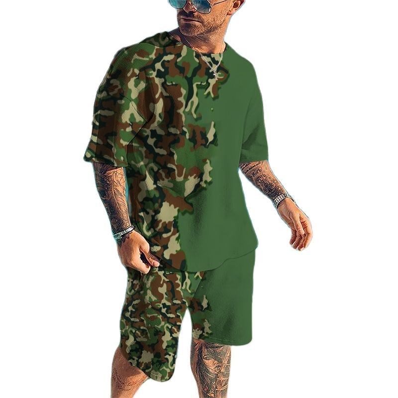 Summer New Men's Tracksuits 3D - Camo Pattern Set review and price