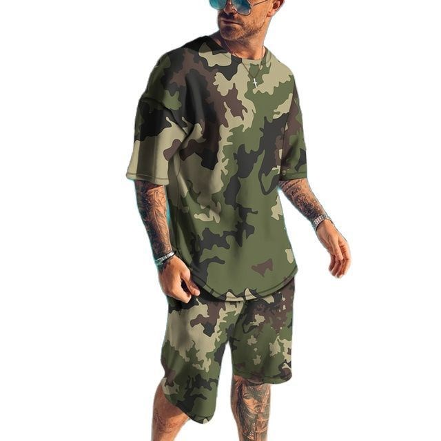 Summer New Men's Tracksuits 3D - Camo Pattern Set review and price